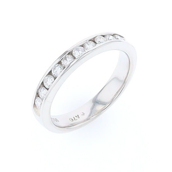 Platinum Channel Set Diamond Wedding Band