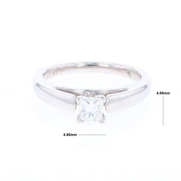 0.40ct Princess Cut Solitaire Engagement Ring