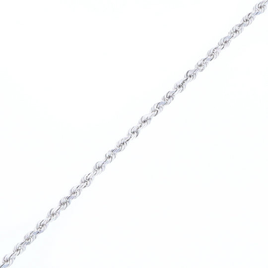18 Inch Rope 18-Inch White Gold Rope Chain – Hawkes and Co