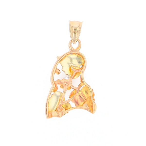 Black Hills Gold Three Leaf Pendant