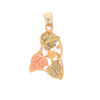 Black Hills Gold Three Leaf Pendant