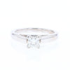 14kt White Gold Diamond Solitaire Engagement Ring