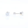 Moissanite Solitaire Stud Earrings