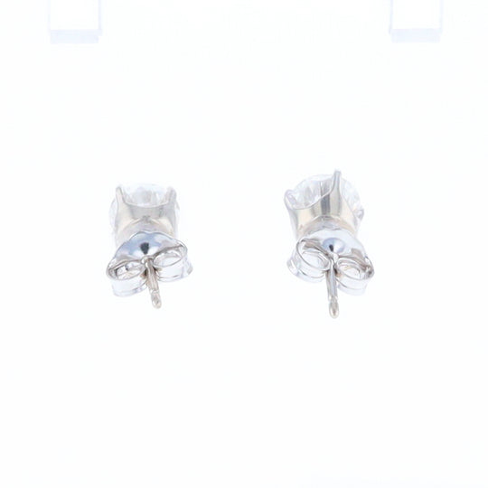 Moissanite Solitaire Stud Earrings