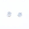 Moissanite Solitaire Stud Earrings