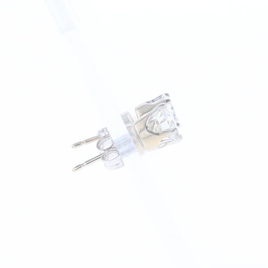 Moissanite Solitaire Stud Earrings