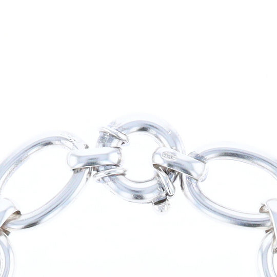 Sterling Silver Open Cable Link Bracelet