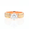 MoKume Gane Solitaire Diamond Ring