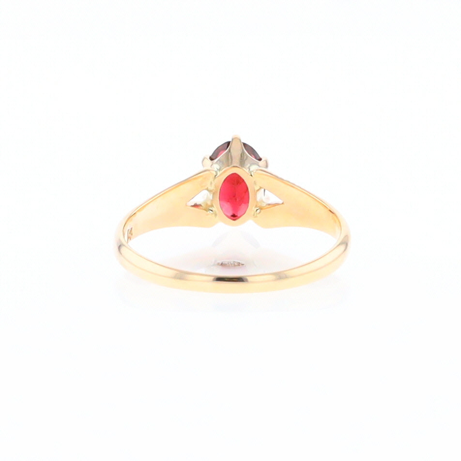 Oval Solitaire Tourmaline Ring