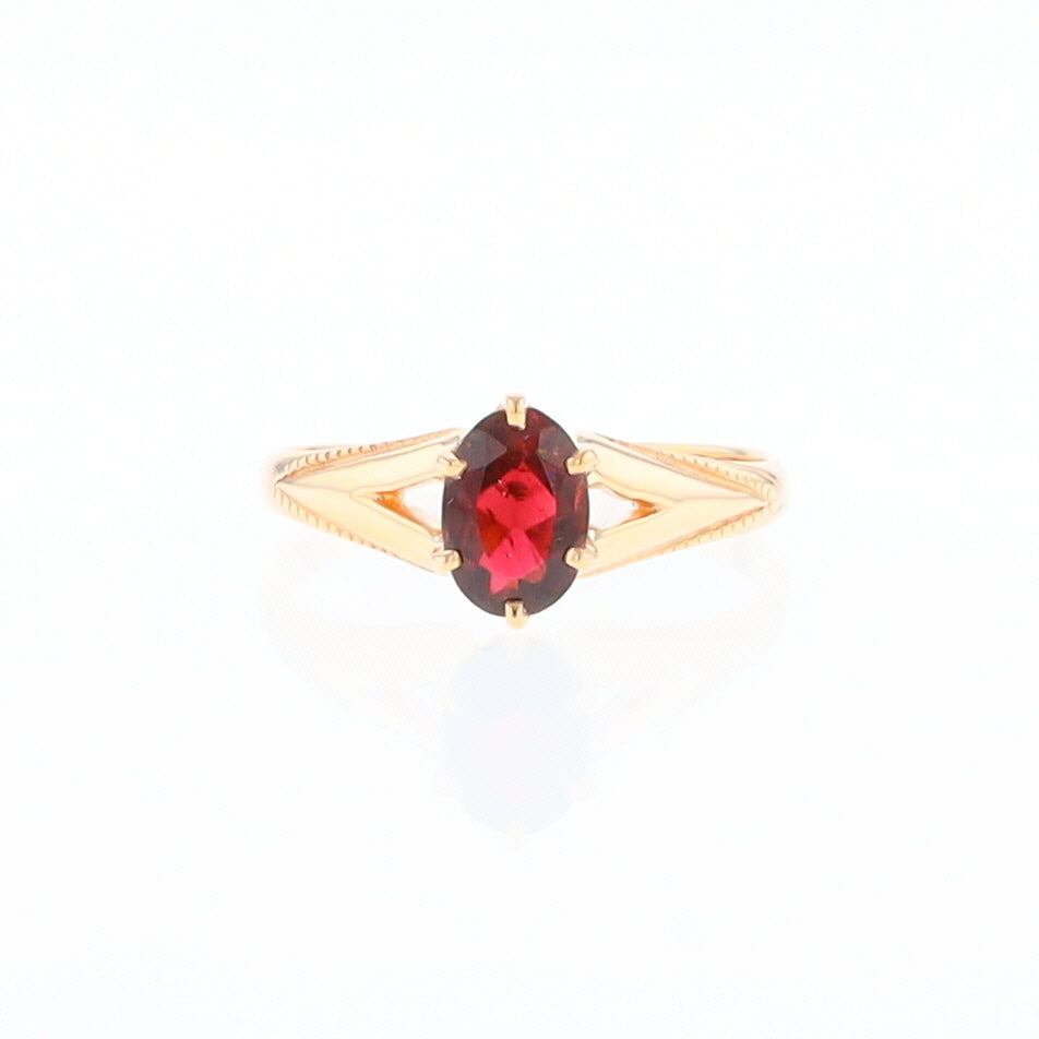 Oval Solitaire Tourmaline Ring