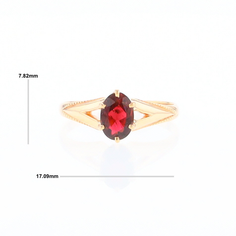 Oval Solitaire Tourmaline Ring