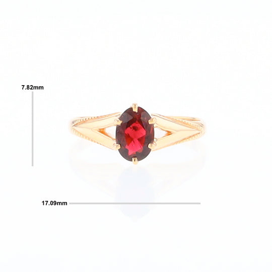 Oval Solitaire Tourmaline Ring