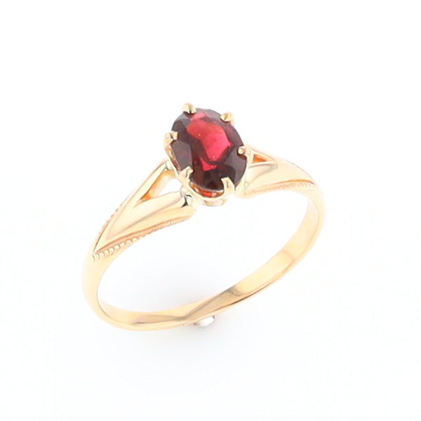 Oval Solitaire Tourmaline Ring