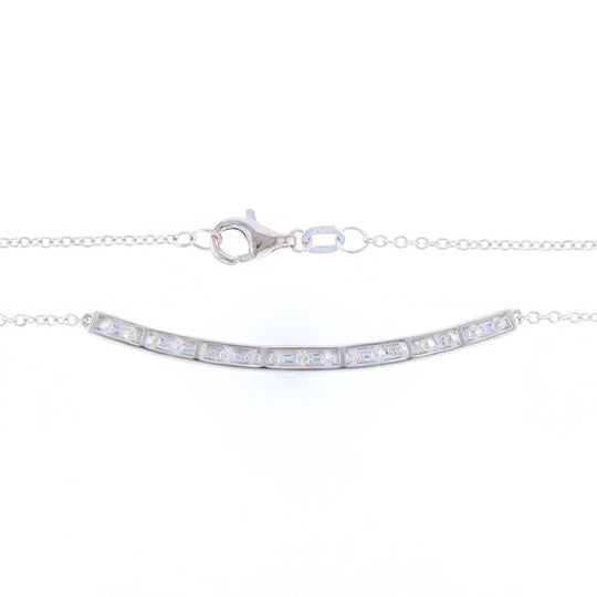 Diamond Bar Necklace