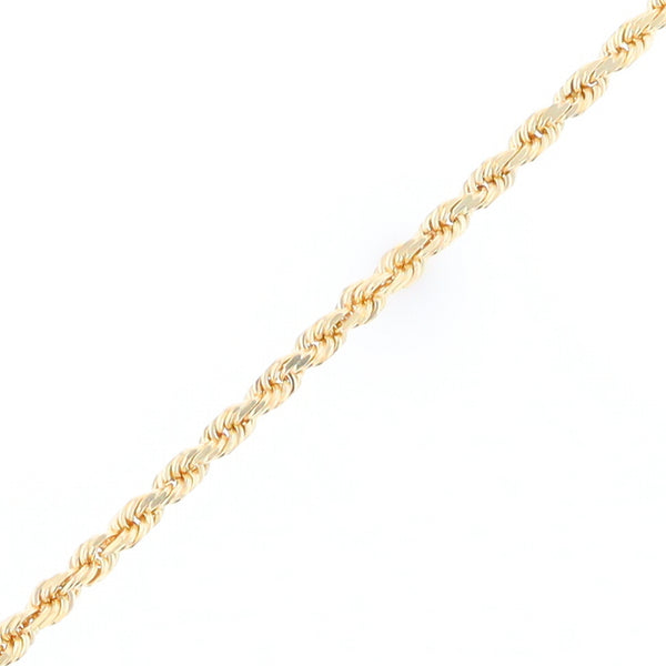 16" Yellow Gold Rope Chain