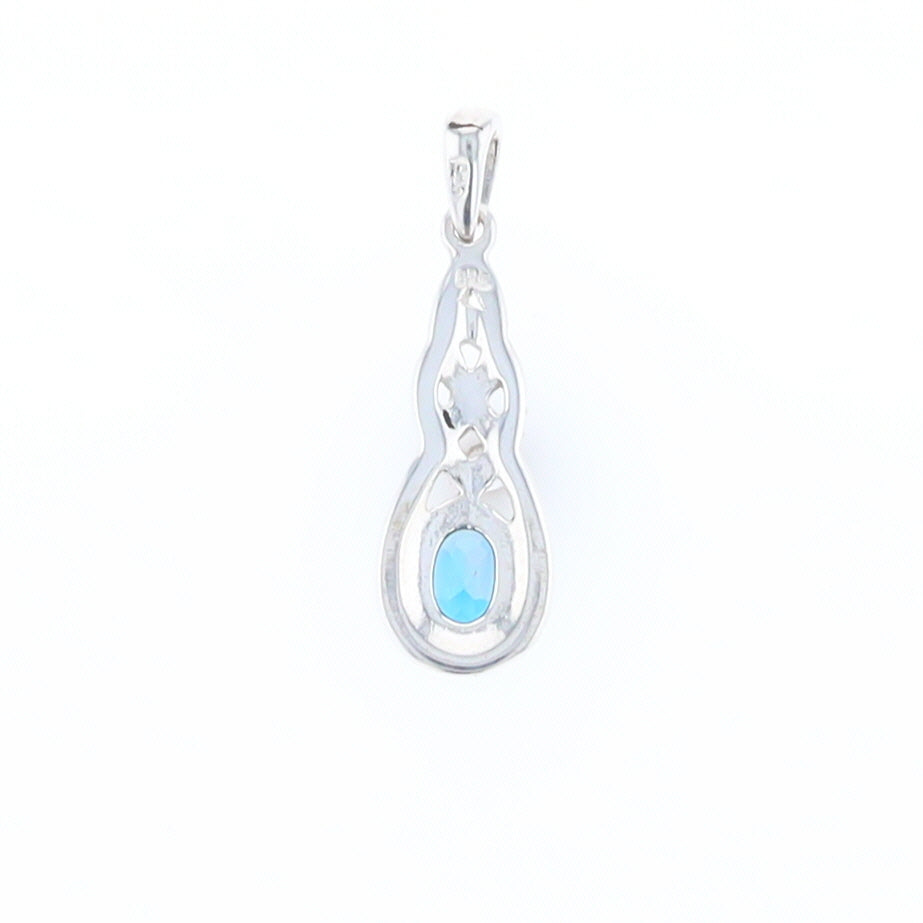 London Blue Topaz Celtic Knot Pendant