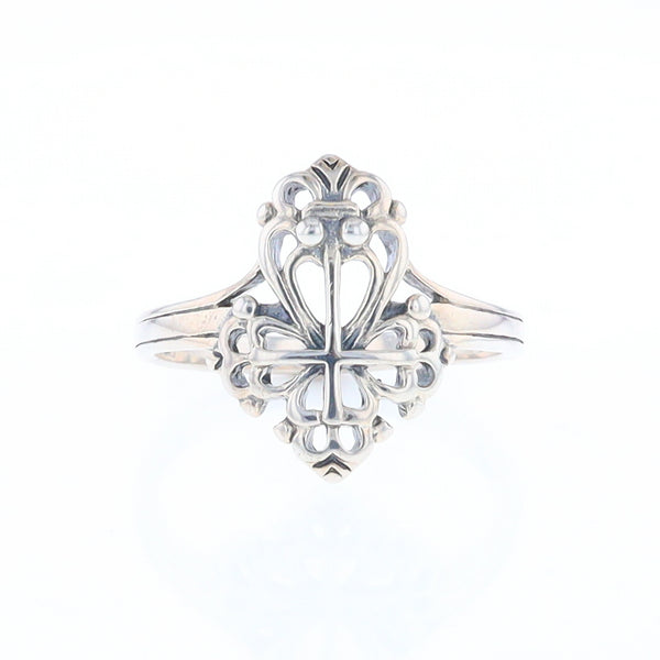 Openwork Cross Ring