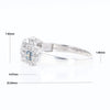 Triple Diamond Halo Ring