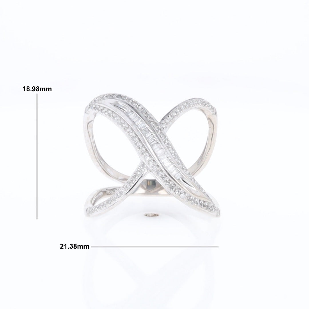Dramatic Bypass Diamond Ring