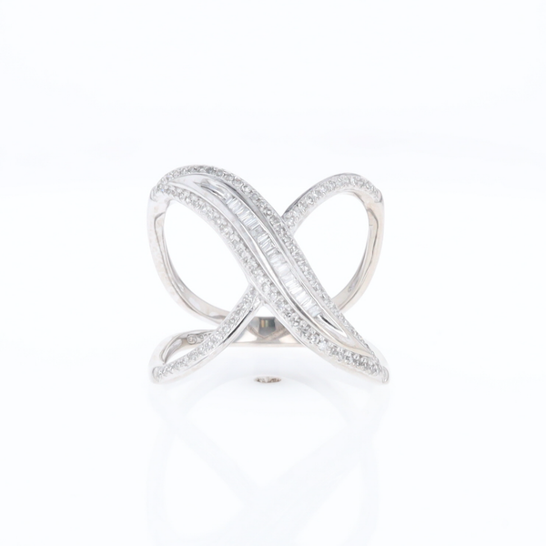 Dramatic Bypass Diamond Ring