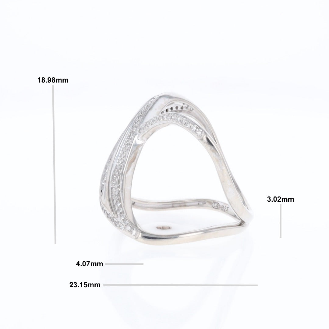 Dramatic Bypass Diamond Ring