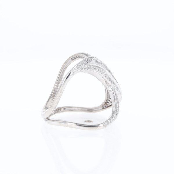 Dramatic Bypass Diamond Ring