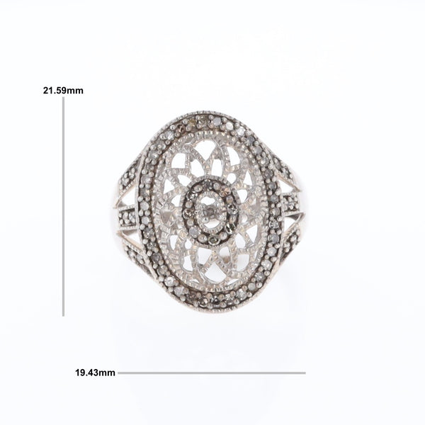 Open Work Filigree Design Ring
