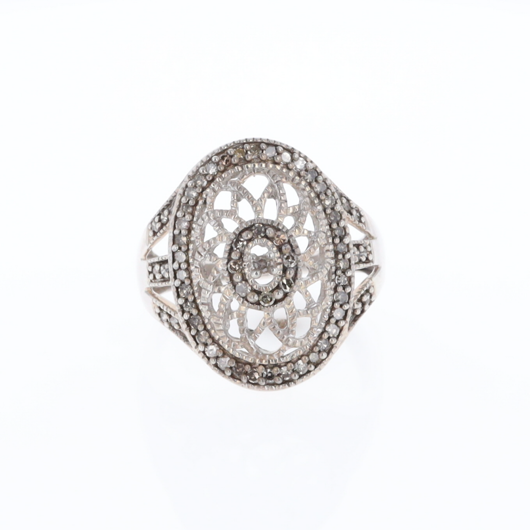 Open Work Filigree Design Ring