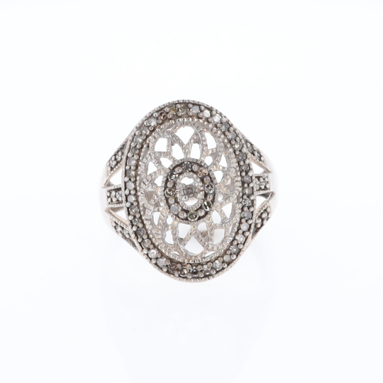 Open Work Filigree Design Ring