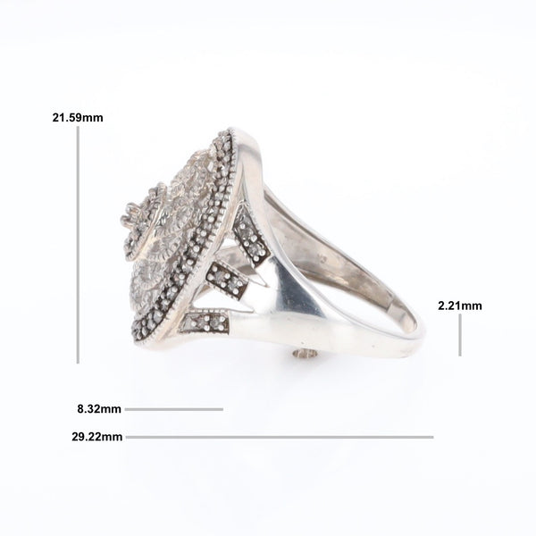 Open Work Filigree Design Ring