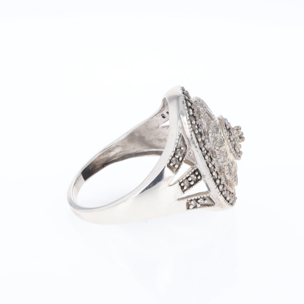 Open Work Filigree Design Ring