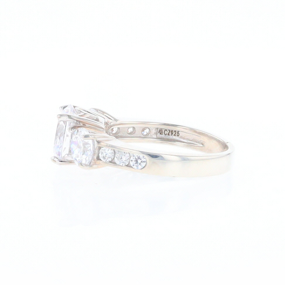 Three Stone Cubic Zirconia Ring