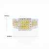 Yellow and White Diamond Filigree Design Ring