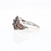 Knot Cluster Orange Diamond Ring