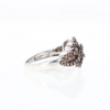 Knot Cluster Orange Diamond Ring