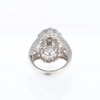 Floral Filigree Design Diamond Ring