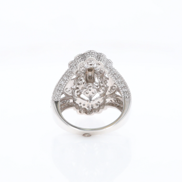 Floral Filigree Design Diamond Ring