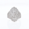 Floral Filigree Design Diamond Ring