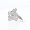 Floral Filigree Design Diamond Ring