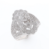 Floral Filigree Design Diamond Ring