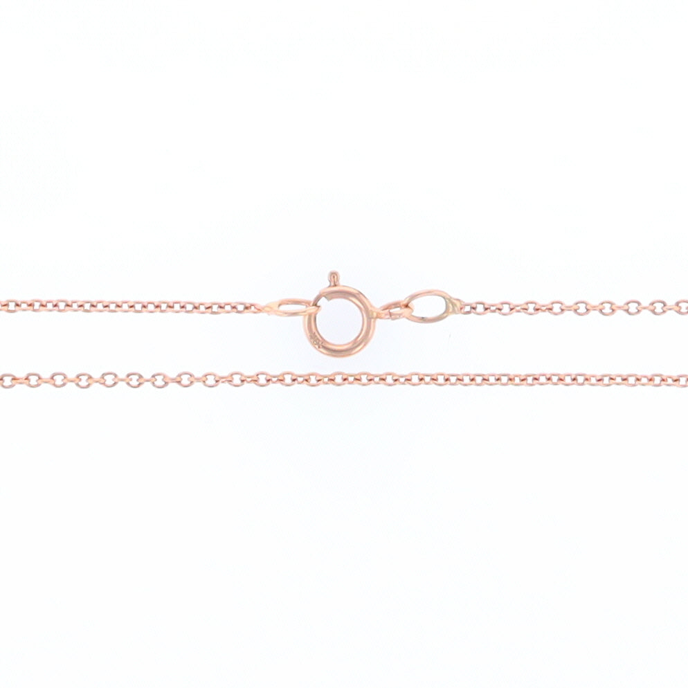 18 Inch Rose Gold Rolo Link Chain