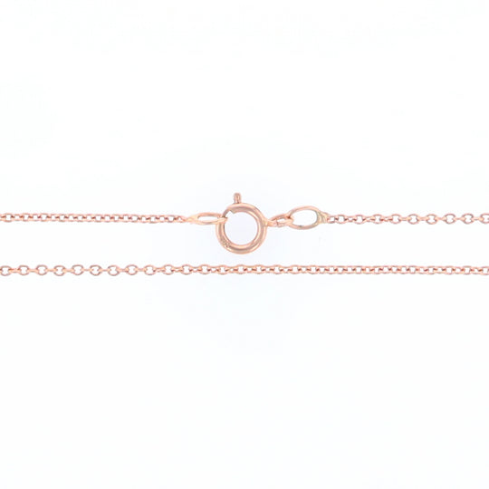 18 Inch Rose Gold Rolo Link Chain
