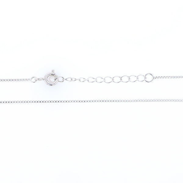 19" Sterling Silver Adjustable Box Chain