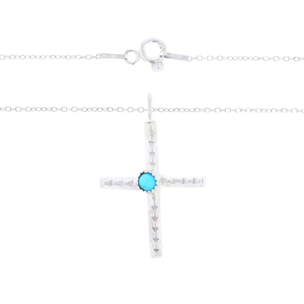 Native Turquoise Cross Necklace