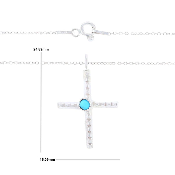 Native Turquoise Cross Necklace