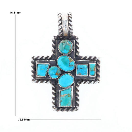 Turquoise Cross Pendant