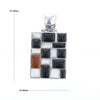 Onyx & Mother of Pearl Checkered Pendant