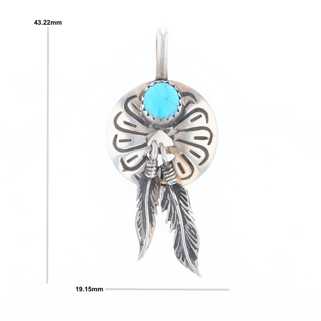 Turquoise Dream Catcher Pendant