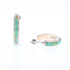 Turquoise Semi-Hoop Earrings