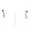 Turquoise Semi-Hoop Earrings